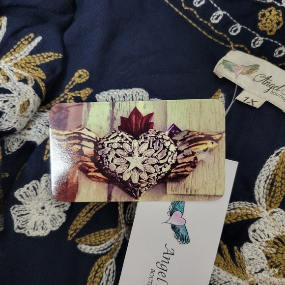 Angel Heart Boutique NWT Embroidered Open Cardigan. - Picture 7 of 16